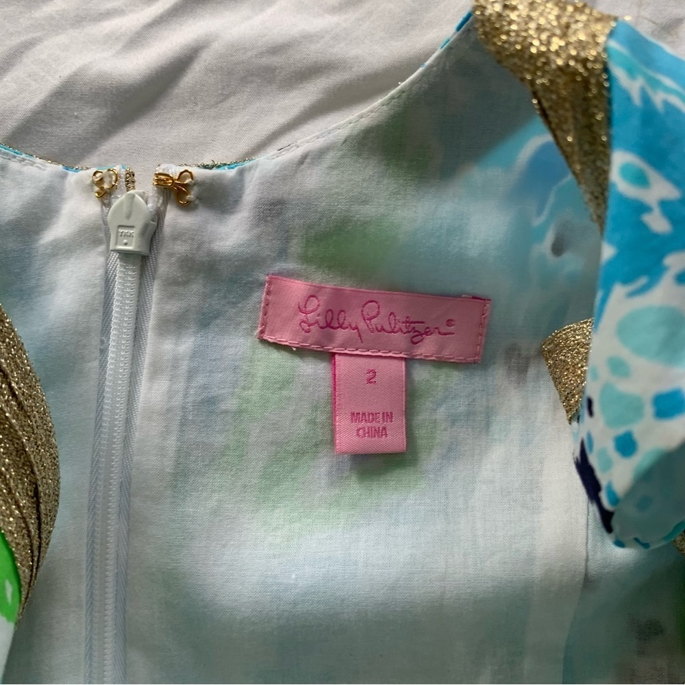 Lilly Pulitzer Janice Shift Dress Let’s Cha Cha - Picture 6 of 9